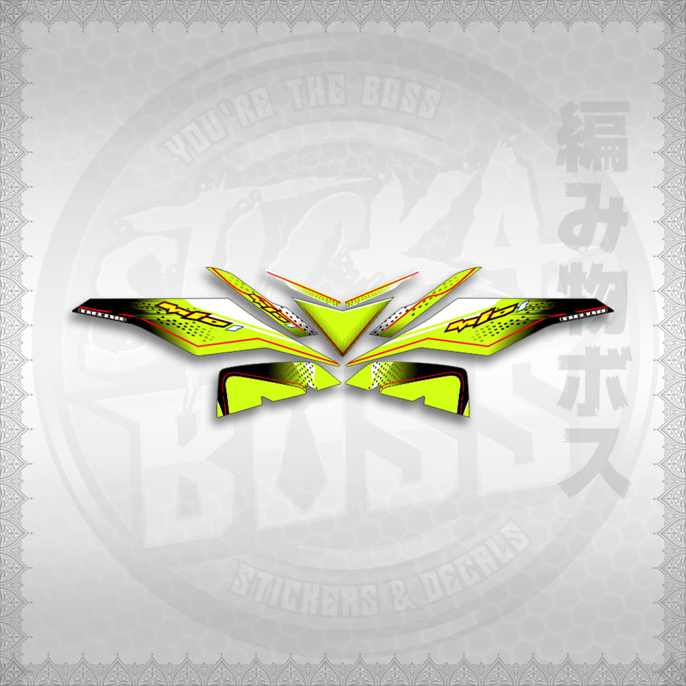 STICKER DECALS for MIO I 125 (MIIMXSODO) By STICKABOSS (SOFIE LAMINATED WATERPROOF)