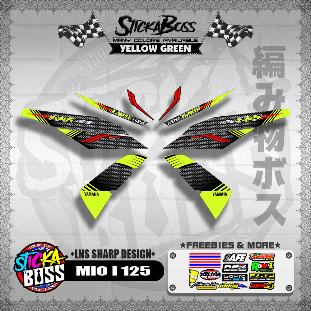MIO I 125 DECALS ( LNS SHARP DESIGN )【WITH FREEBIES】