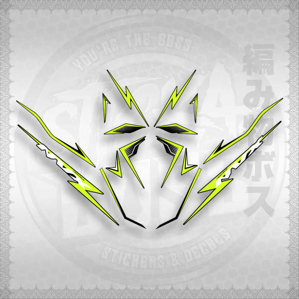 AEROX 155 V2 MALAY CONCEPT ( NVX HIBISCUS ) STICKER DECALS By STICKABOSS