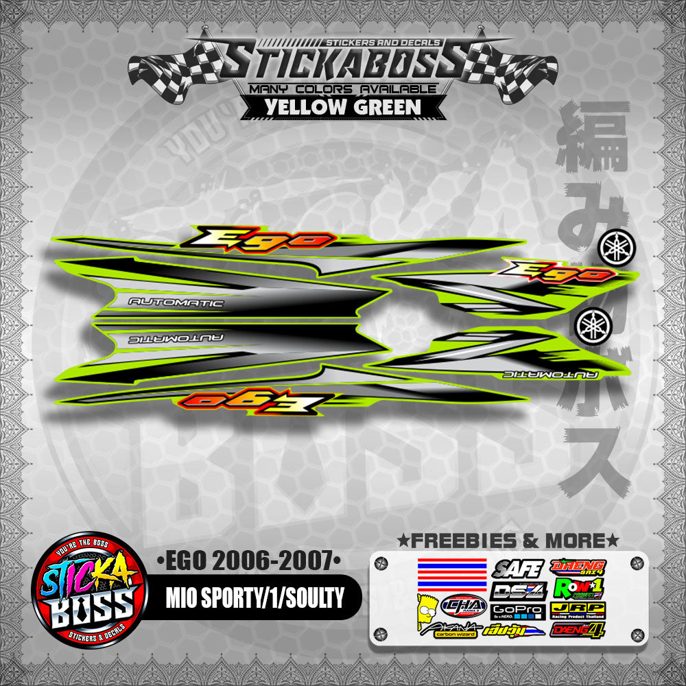 MIO SPORTY / MIO 1 / SOULTY DECALS ( EGO 2006 - 2007 )【WITH FREEBIES】