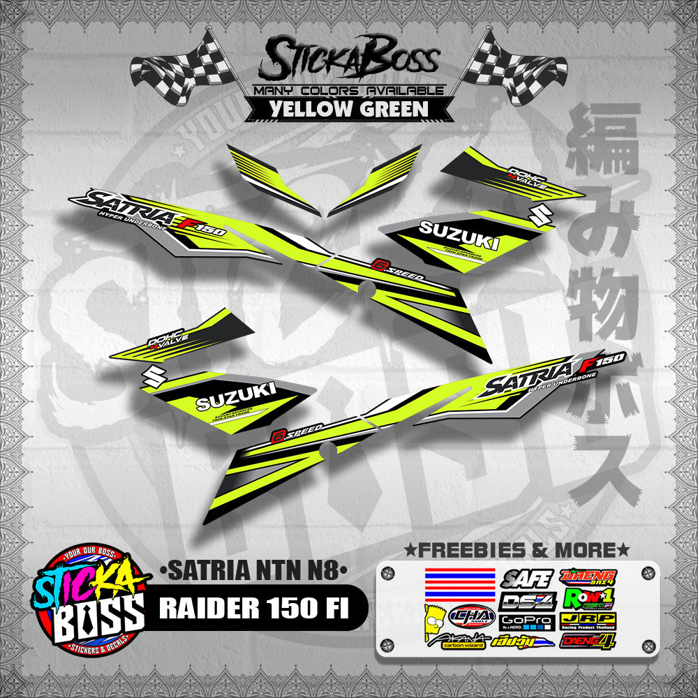 RAIDER 150 FI DECALS ( SATRIA NTN N8 )【WITH FREEBIES】