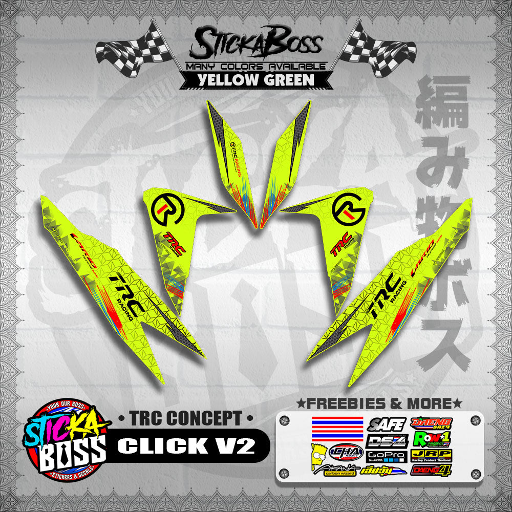 CLICK V2 DECALS ( TRC CONCEPT )【WITH FREEBIES】