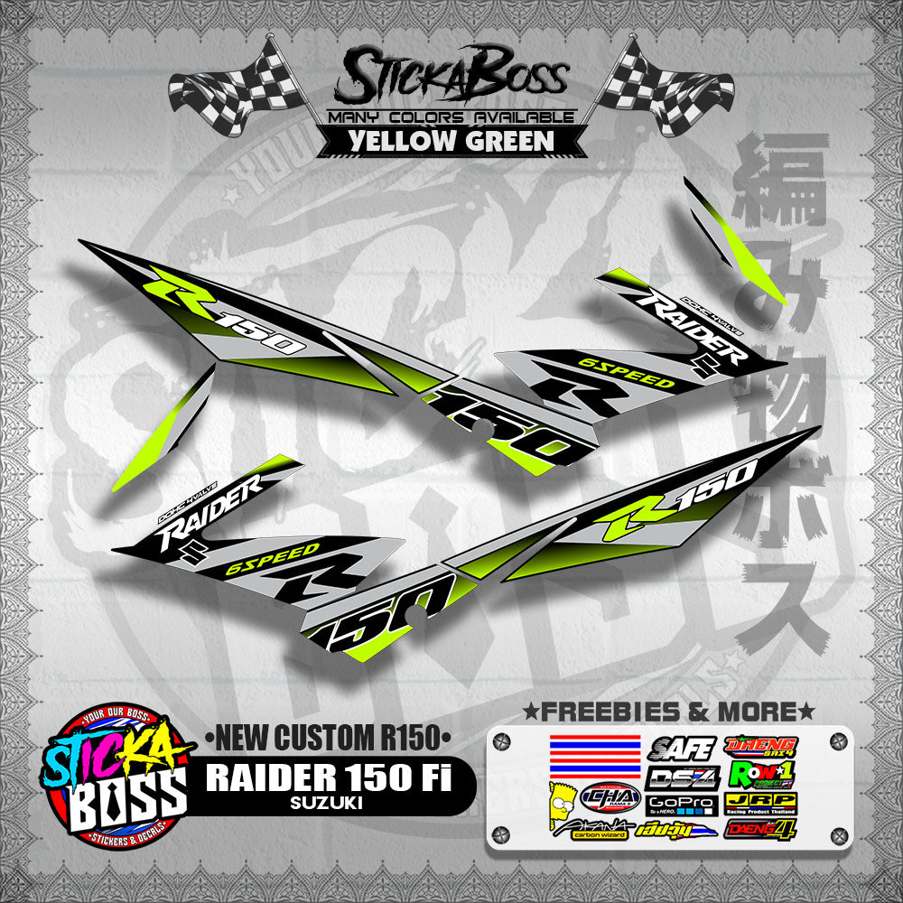 RAIDER 150 Fi DECALS ( NEW CUSTOM R150 )【WITH FREEBIES】
