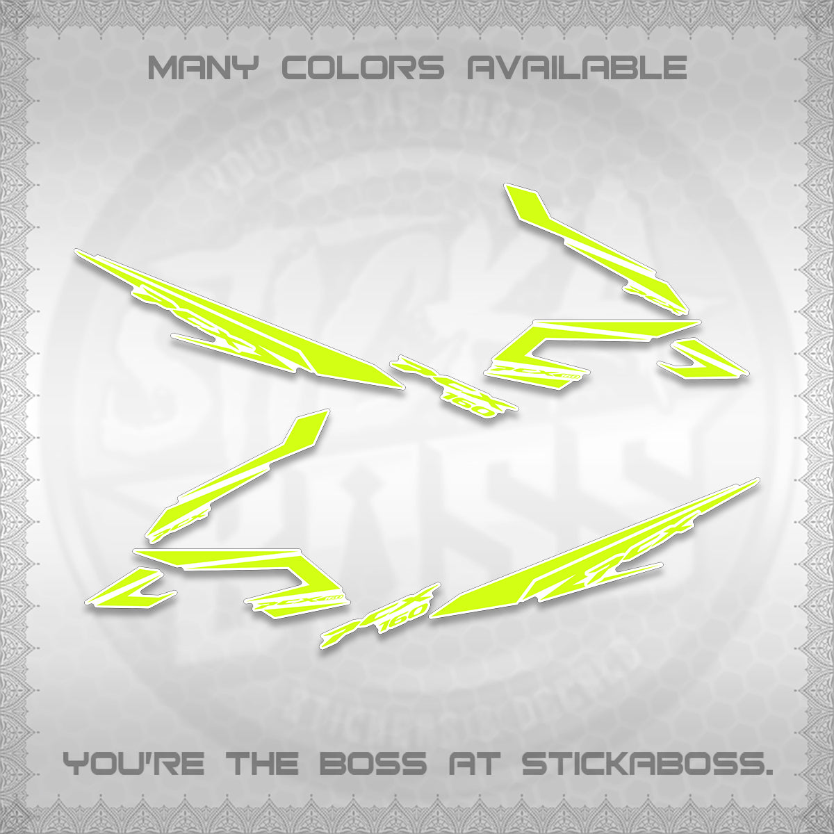 PCX 155160 INDO DECALS (NEW STRIPPING 09)STICKER DECALS By STICKABOSS