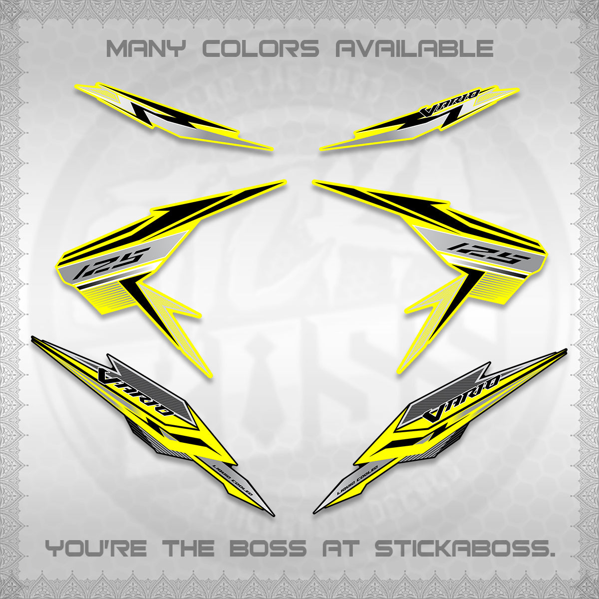 CLICK V2 VARIO DECALS (ATLAS APPOLO) STICKER DECALS By STICKABOSS
