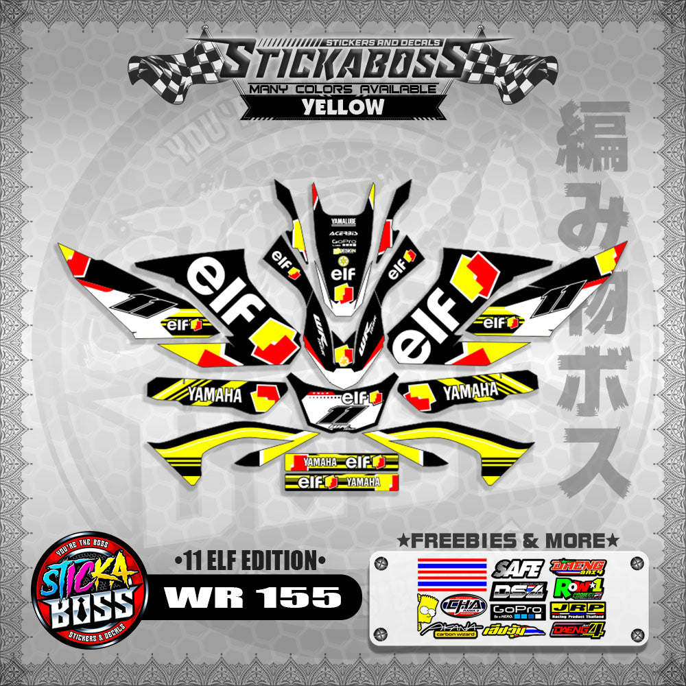 WR 155 STICKER DECALS ( 11 ELF EDITION )【WITH FREEBIES】