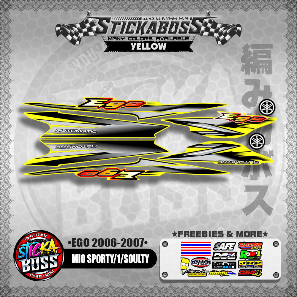 MIO SPORTY / MIO 1 / SOULTY DECALS ( EGO 2006 - 2007 )【WITH FREEBIES】