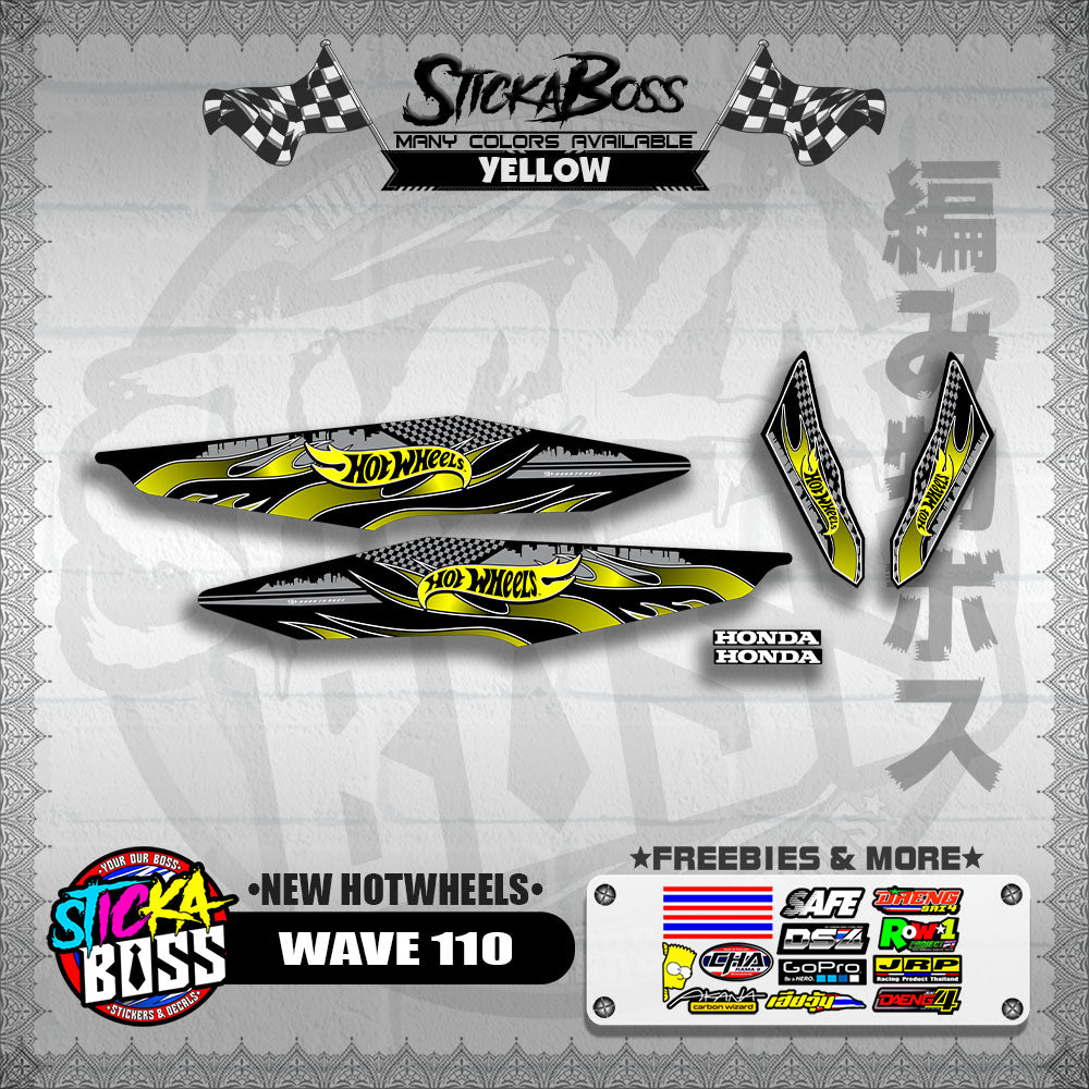 WAVE 110 DECALS ( NEW HOTWHEELS)【WITH FREEBIES】