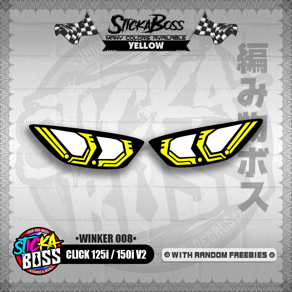 CLICK 125i / 150i V2 (WINKER 008) TRANSPARENT【WITH FREEBIES】