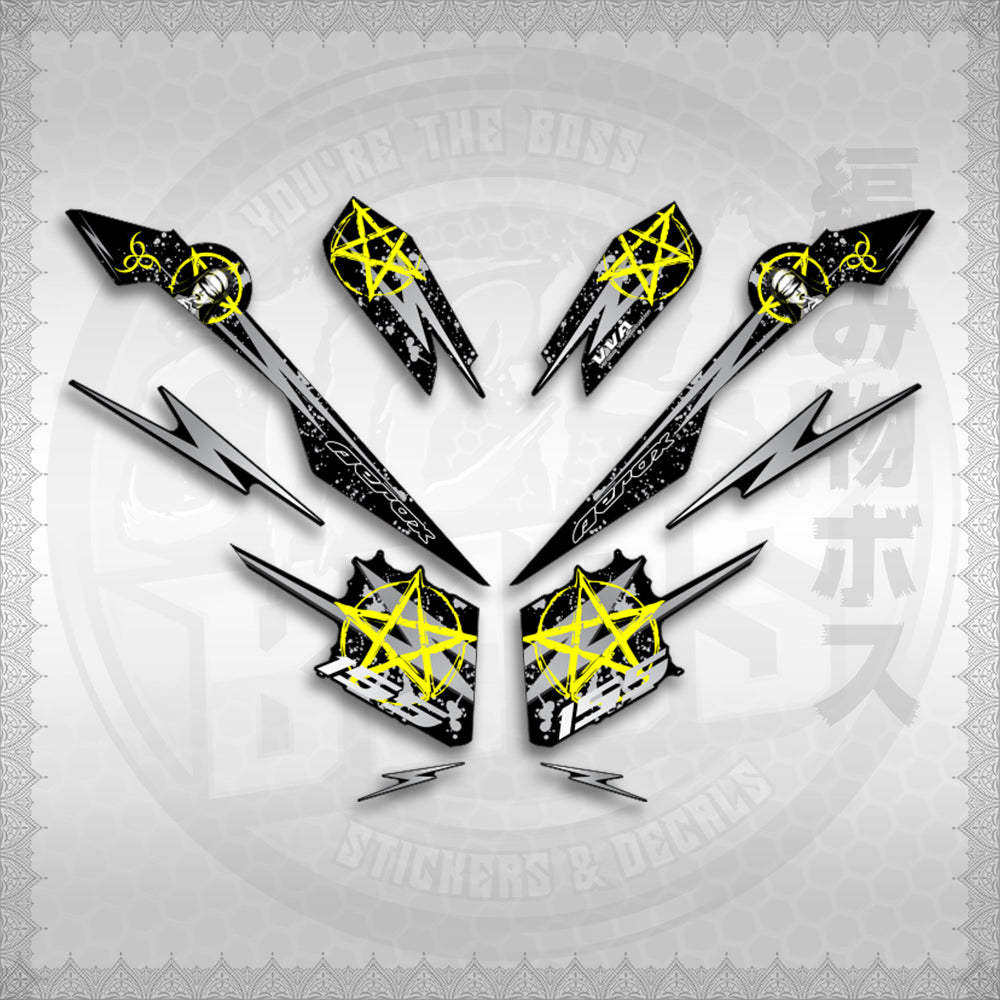 STICKER DECALS for AEROX V3 ALPHA TURBO INDO (AV3STLASA) By STICKABOSS (SOFIE LAMINATED WATERPROOF)