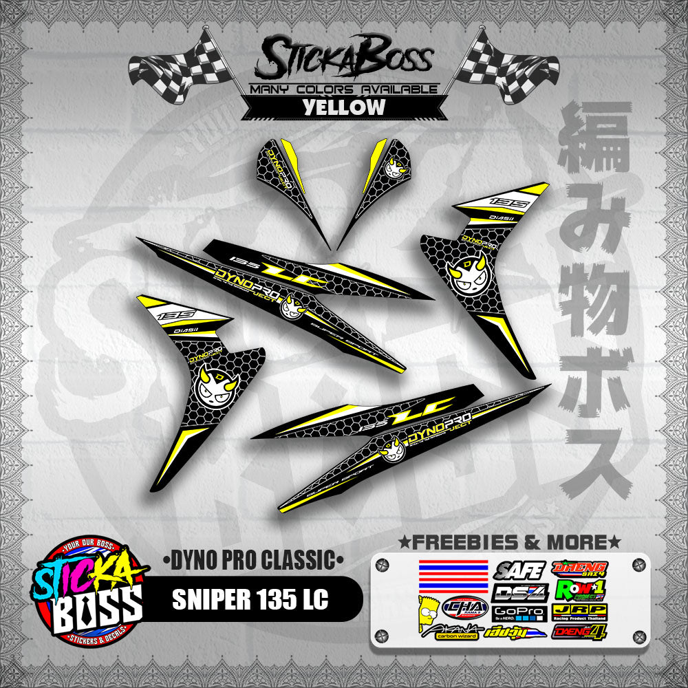 SNIPER 135 LC DECALS ( DYNO PRO CLASSIC )【WITH FREEBIES】