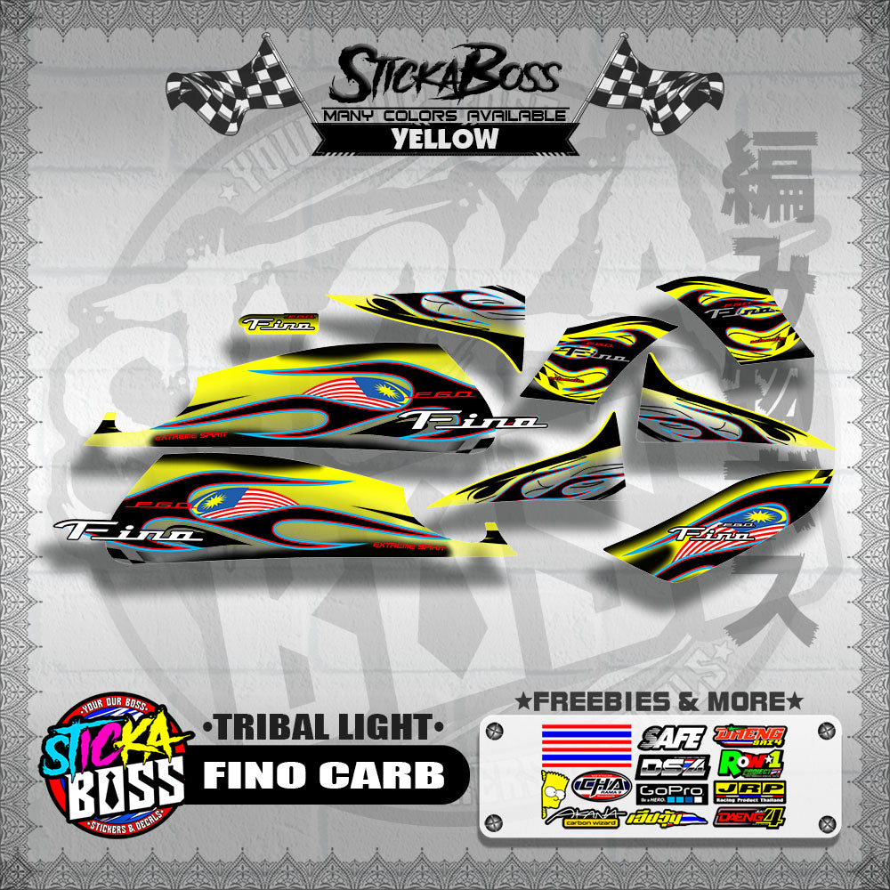 FINO CARB DECALS ( TRIBAL LIGHT )【WITH FREEBIES】