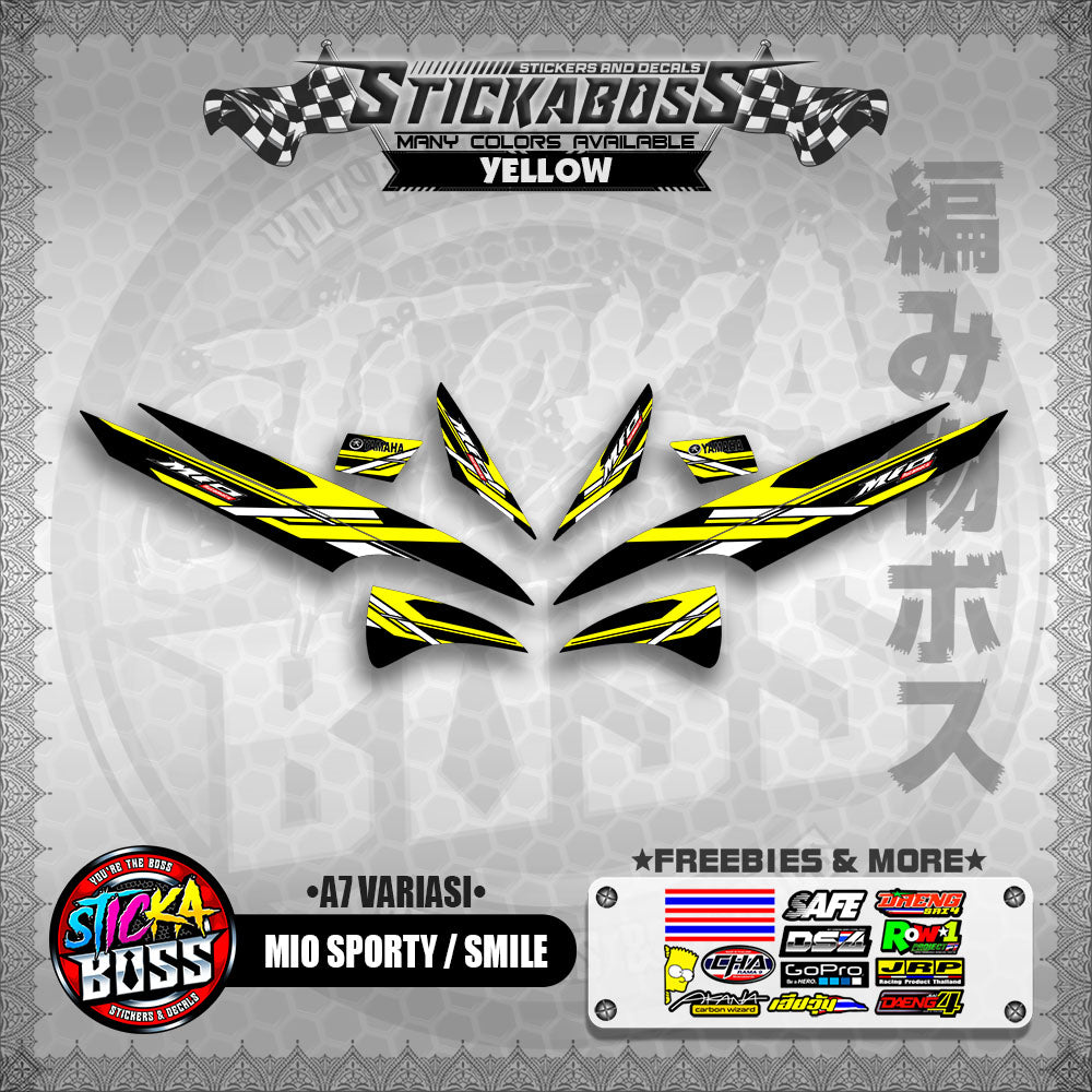 MIO SPORTY / SMILE INDO STICKER DECALS ( A7 VARIASI ) 【WITH FREEBIES】