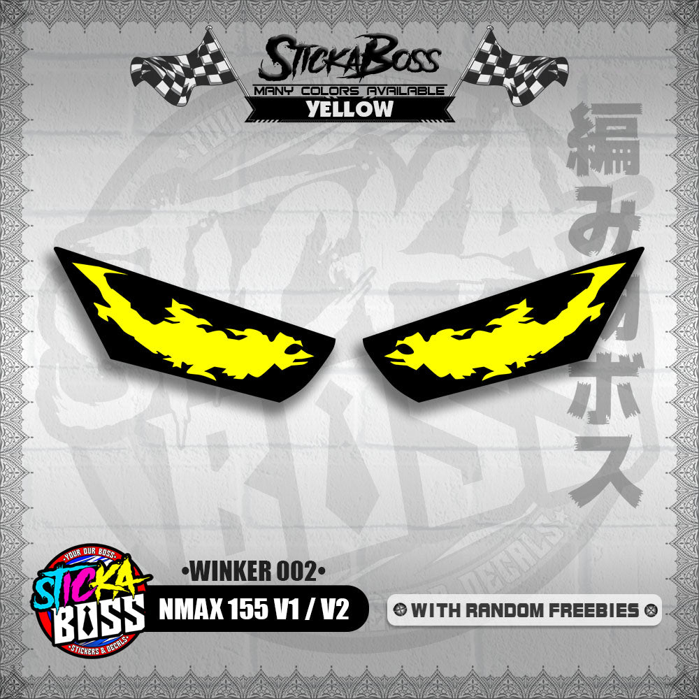 NMAX 155 V1 / V2 (WINKER 002) TRANSPARENT【WITH FREEBIES】