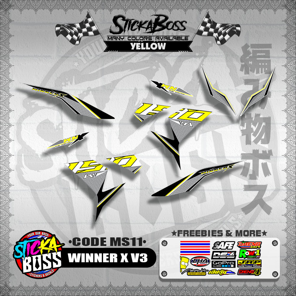 WINNER X V3 DECALS ( CODE MS11 )【WITH FREEBIES】