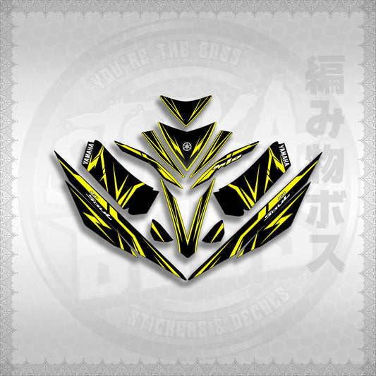 STICKER DECALS for MIO 4 (MIRGADE) By STICKABOSS (SOFIE LAMINATED WATERPROOF)