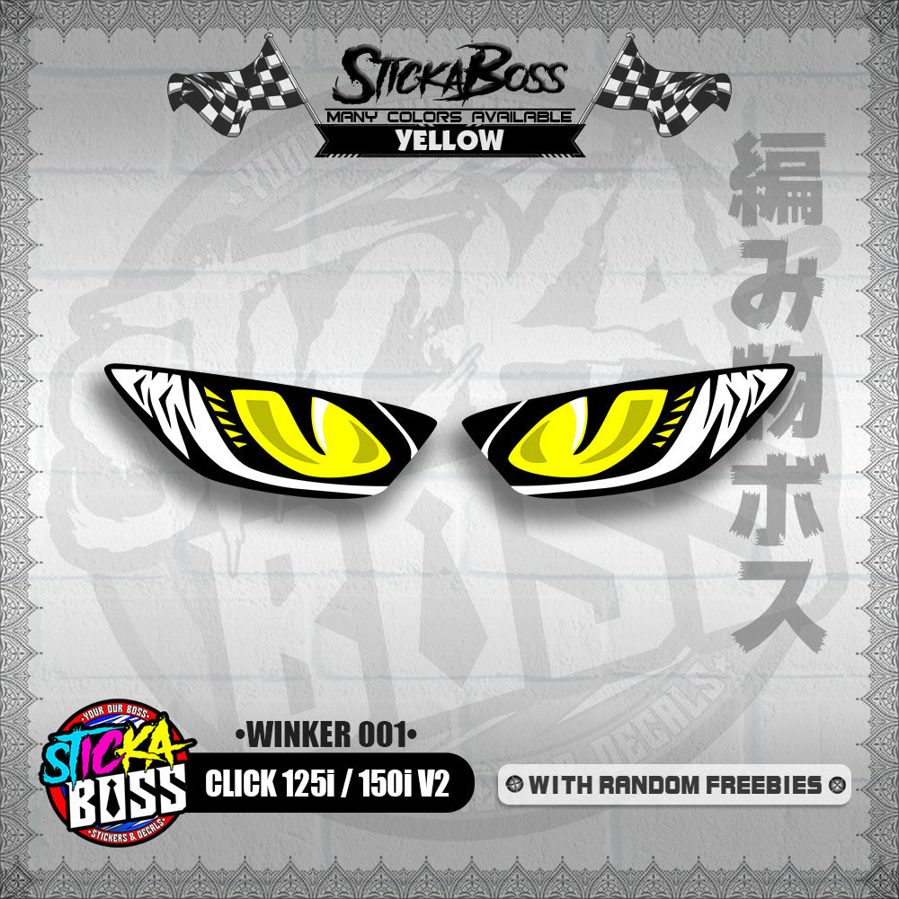 CLICK 125i / 150i V2 (WINKER 001) TRANSPARENT【WITH FREEBIES】