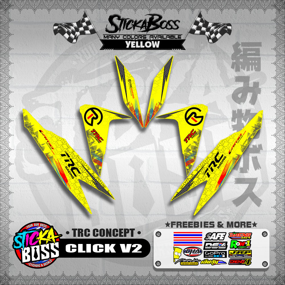 CLICK V2 DECALS ( TRC CONCEPT )【WITH FREEBIES】