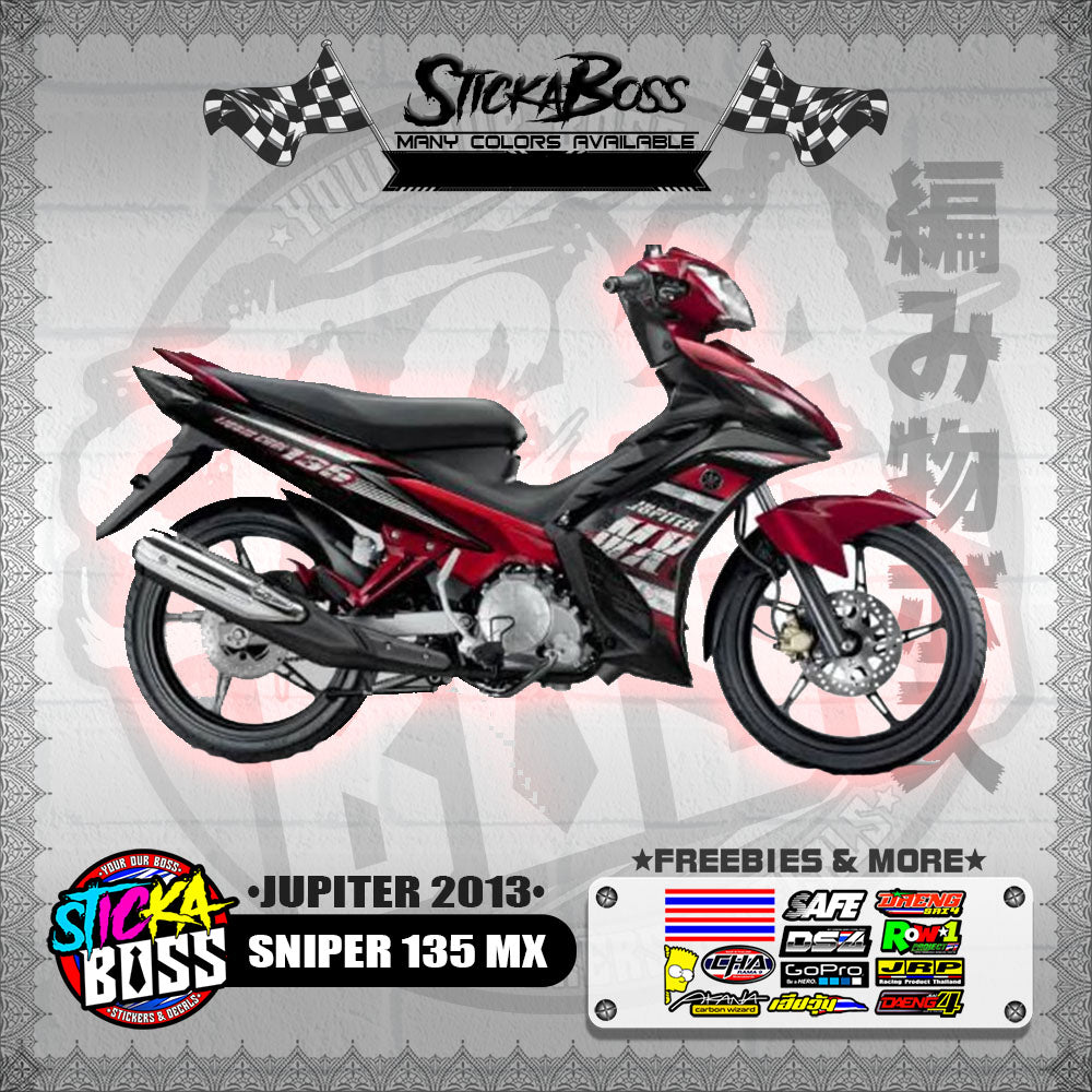 SNIPER 135 MX DECALS ( JUPITER 2013 )【WITH FREEBIES】
