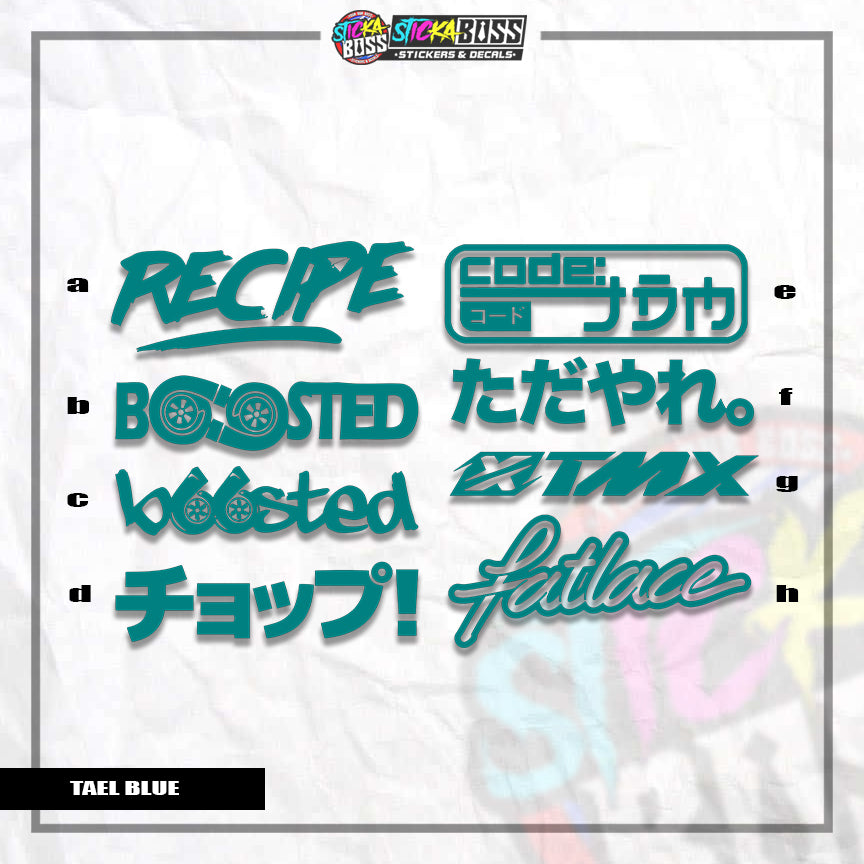 ASSORTED P4 | VINYL CUT-OUT STICKER ( ANIME VINYL STICKER DECALS )【Stickaboss】