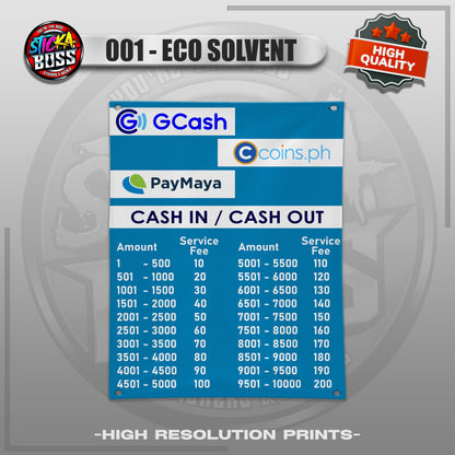 TARPAULIN CASH IN - CASH OUT RATES |  TARPAULIN HIGH RESOLUTION PRINT【STICKABOSS】