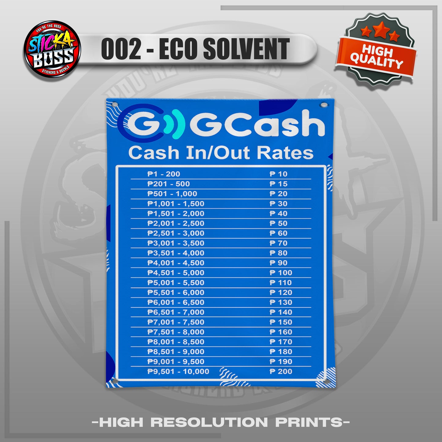 TARPAULIN CASH IN - CASH OUT RATES |  TARPAULIN HIGH RESOLUTION PRINT【STICKABOSS】