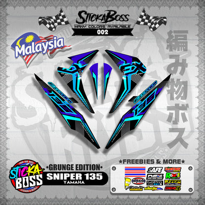 SNIPER 135 OLD MALAYSIAN DECALS ( GRUNGE EDITION ) JUPITER MX OLD【WITH FREEBIES】