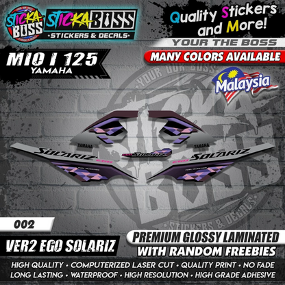 Mio i 125 Malaysian Decals ( Ver2 Ego Solariz )【WITH FREEBIES】Malaysia Concept