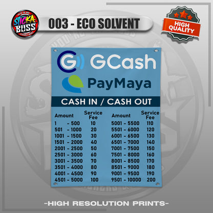 TARPAULIN CASH IN - CASH OUT RATES |  TARPAULIN HIGH RESOLUTION PRINT【STICKABOSS】
