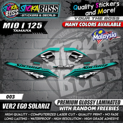 Mio i 125 Malaysian Decals ( Ver2 Ego Solariz )【WITH FREEBIES】Malaysia Concept