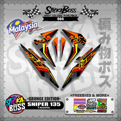 SNIPER 135 OLD MALAYSIAN DECALS ( GRUNGE EDITION ) JUPITER MX OLD【WITH FREEBIES】