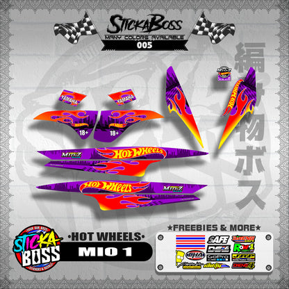MIO 1 STICKER DECALS ( NEW HOTWHEELS INSPIRED )【WITH FREEBIES】