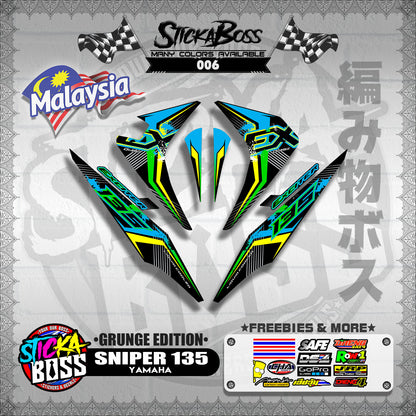 SNIPER 135 OLD MALAYSIAN DECALS ( GRUNGE EDITION ) JUPITER MX OLD【WITH FREEBIES】