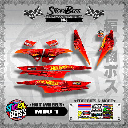 MIO 1 STICKER DECALS ( NEW HOTWHEELS INSPIRED )【WITH FREEBIES】
