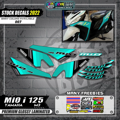 MIO I 125 M3 STOCK DECALS ( 2022 DESIGN )【WITH FREEBIES】