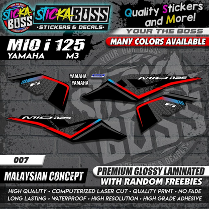 Mio i 125 Stock Decals M3 (Malaysian Concept)【WITH FREEBIES】