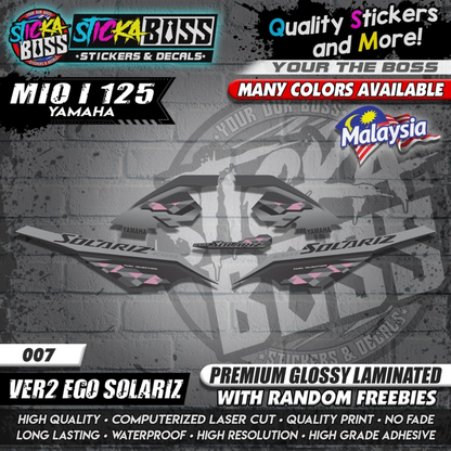 Mio i 125 Malaysian Decals ( Ver2 Ego Solariz )【WITH FREEBIES】Malaysia Concept