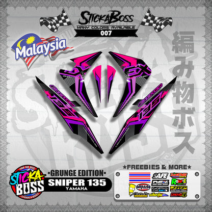 SNIPER 135 OLD MALAYSIAN DECALS ( GRUNGE EDITION ) JUPITER MX OLD【WITH FREEBIES】