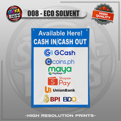 TARPAULIN BILLS PAYMENT, CASH IN - CASH OUT, ETC. |  TARPAULIN HIGH RESOLUTION PRINT【STICKABOSS】