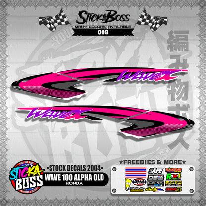 WAVE 100 ALPHA OLD ( STOCK DECALS 2004 )【WITH FREEBIES】