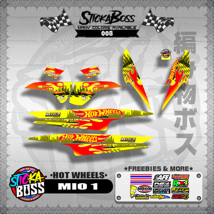 MIO 1 STICKER DECALS ( NEW HOTWHEELS INSPIRED )【WITH FREEBIES】