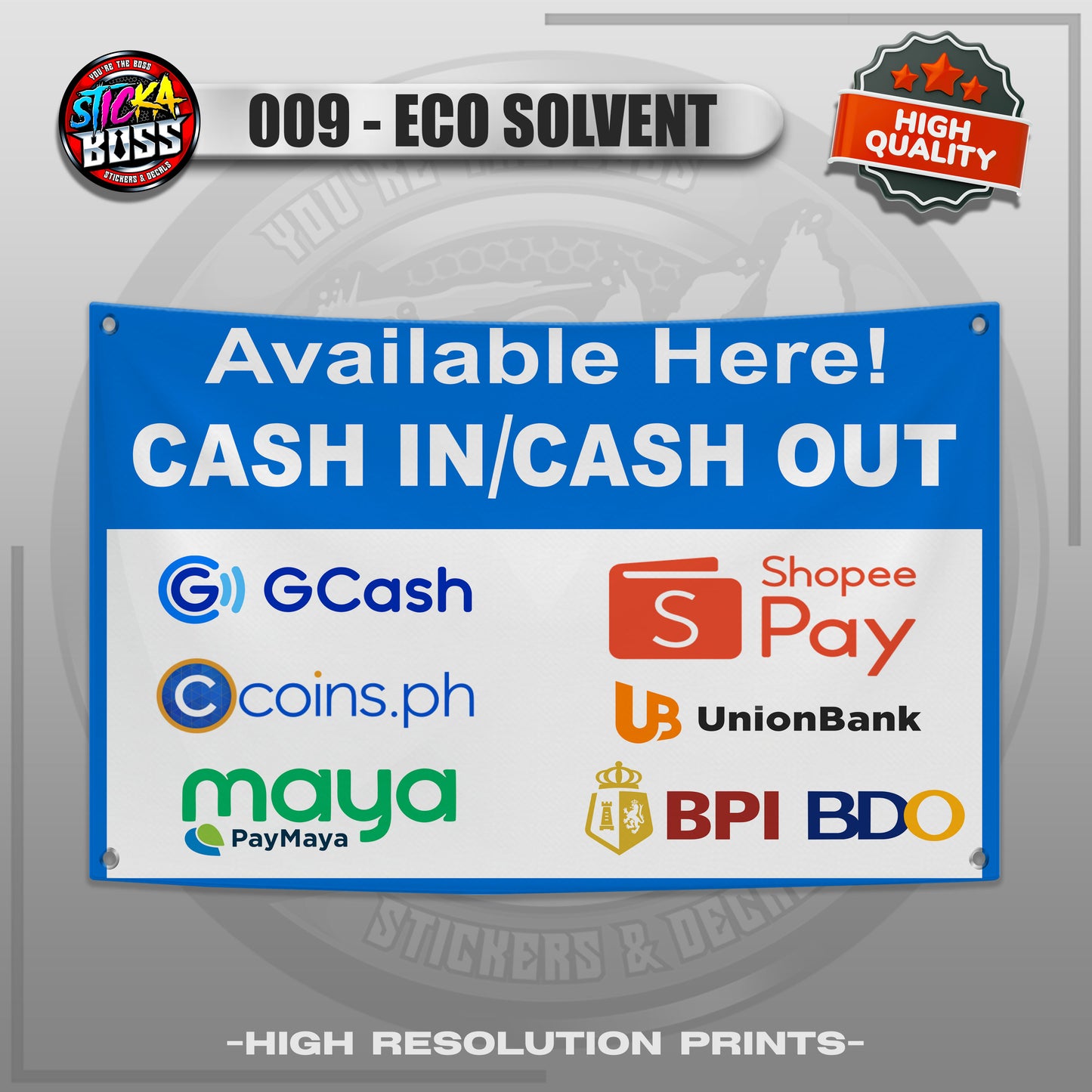 TARPAULIN BILLS PAYMENT, CASH IN - CASH OUT, ETC. |  TARPAULIN HIGH RESOLUTION PRINT【STICKABOSS】