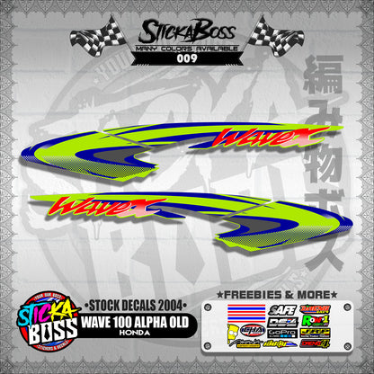 WAVE 100 ALPHA OLD ( STOCK DECALS 2004 )【WITH FREEBIES】