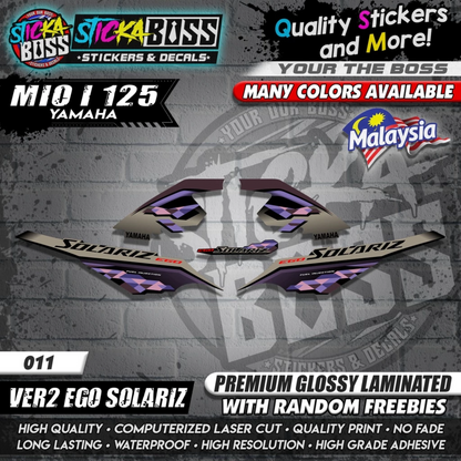 Mio i 125 Malaysian Decals ( Ver2 Ego Solariz )【WITH FREEBIES】Malaysia Concept