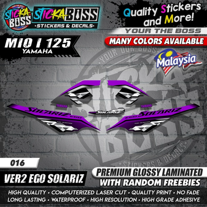 Mio i 125 Malaysian Decals ( Ver2 Ego Solariz )【WITH FREEBIES】Malaysia Concept