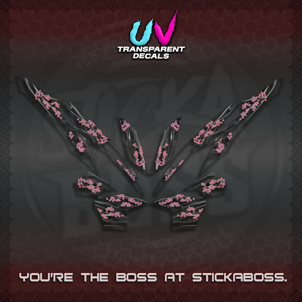 CLICK 125 V2 UV TRANSPARENT DECALS (2026 NEW SAKURA WIND)STICKER DECALS By STICKABOSS