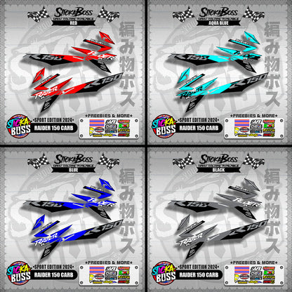RAIDER 150 CARB DECALS ( SPORT EDITION 2024 )【WITH FREEBIES】