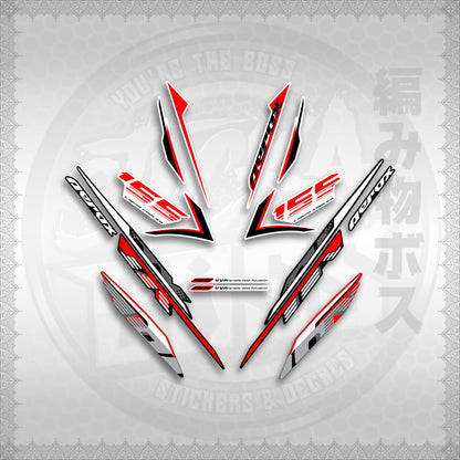 STICKER DECALS for AEROX 155 V2 (AV2NESPGR) By STICKABOSS (SOFIE LAMINATED WATERPROOF)