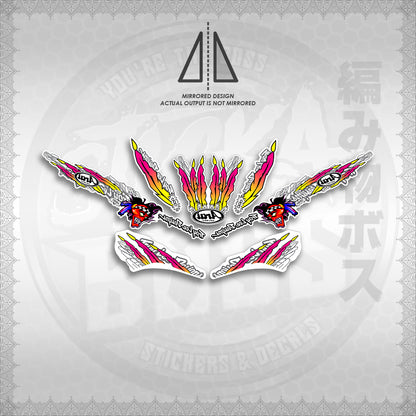 STICKER DECALS for MIO SPORT SMILE FOR WHITE (MSPSTARAP) By STICKABOSS (SOFIE LAMINATED WATERPROOF)