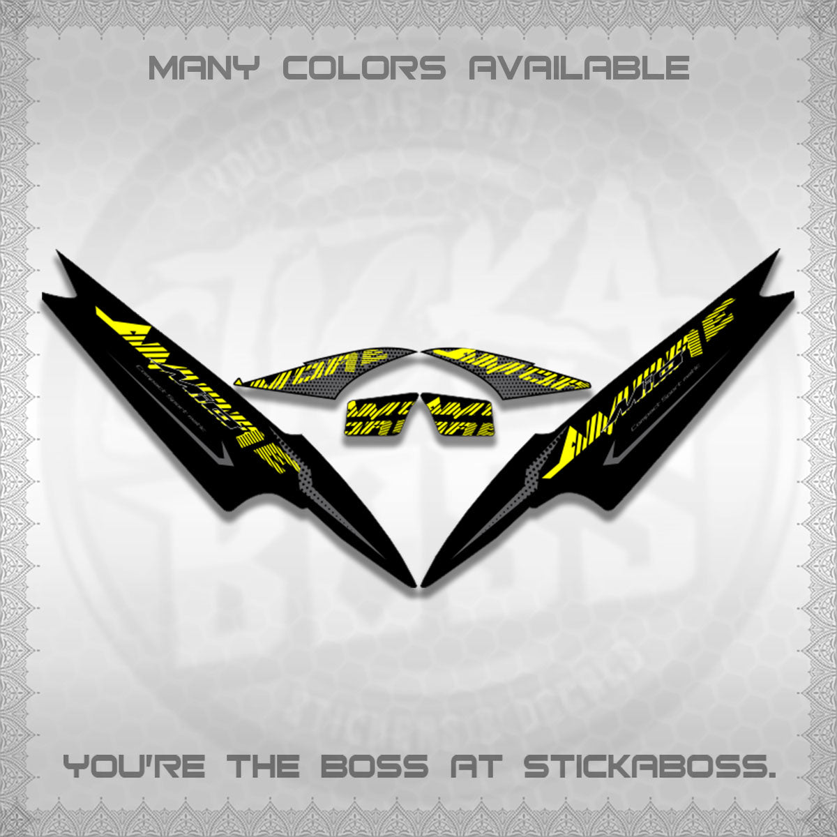 MIO SPORTY/SMILE  DECALS (2026 NEW AMORE DESIGN)STICKER DECALS By STICKABOSS